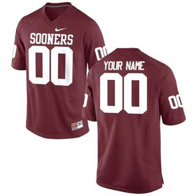Men%27s Oklahoma Sooners Customized Replica 2015 Red Football Jersey->customized ncaa jersey->Custom Jersey